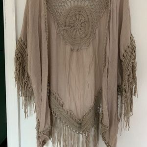Dreamy Macrame Bohemian Kimono